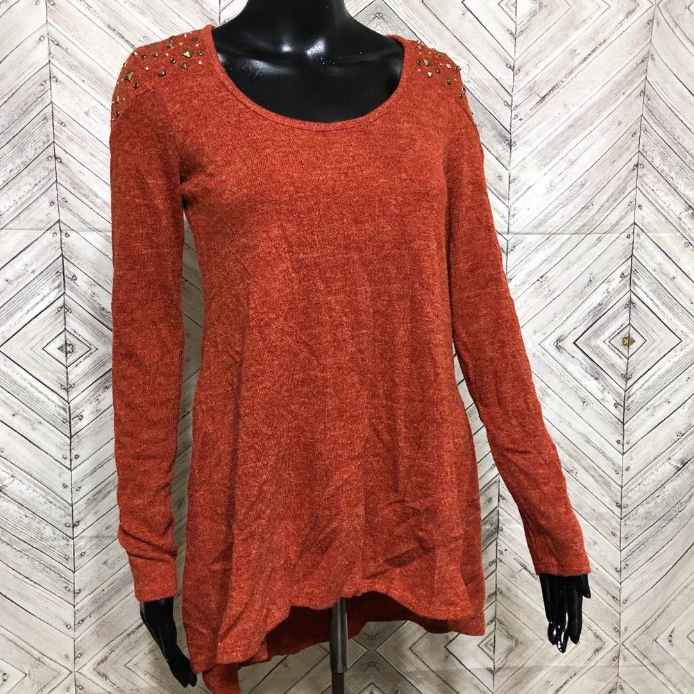 s-twelve SMALL rust orange studded tunic